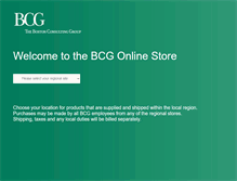 Tablet Screenshot of bcgonlinestore.com